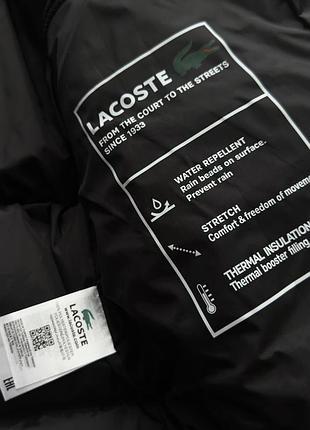 Куртка lacoste чорна s-xxl зима в наявності