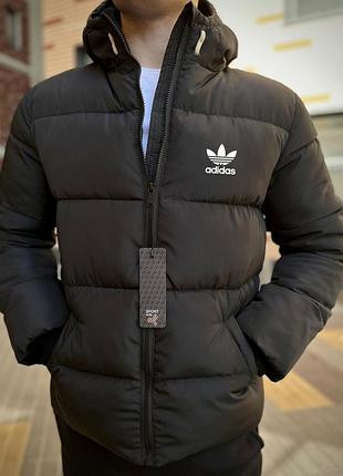 Adidas зимова куртка чорна s-xxl