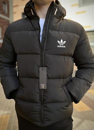Adidas куртка зимова чорна s-xxl