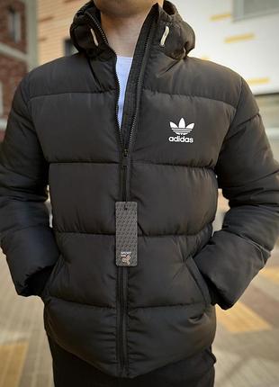 Adidas чорна зимова куртка s-xxl