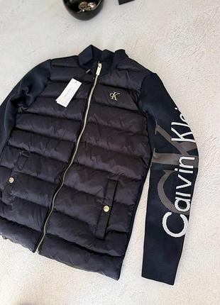 Мужской синий кардиган куртка calvin klein демисезон s-xxl