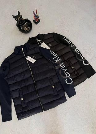 Calvin klein куртка-кардиган синяя s-xxl демисезонная мужская