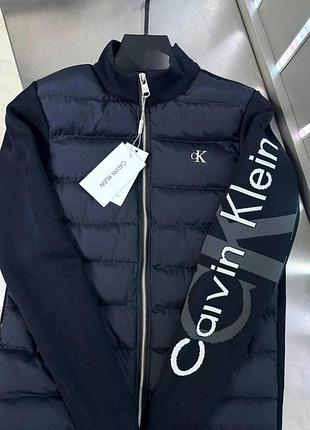 Деми куртка кардиган calvin klein синего цвета s-xxl