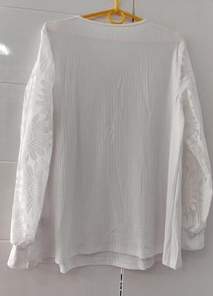 Блуза shein с шифоновыми рукавами. 4