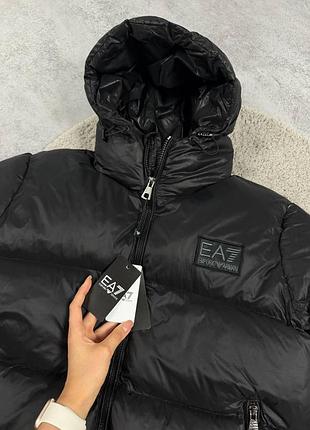 Куртка armani ea7 чорна s-xl зима модна річ
