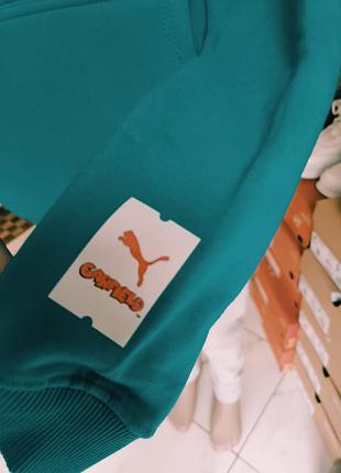 Бирюзовое худи puma x garfield 2