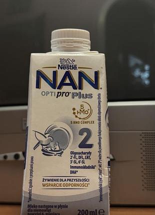 Nan opti pro plus 2 готова суміш 6 шт