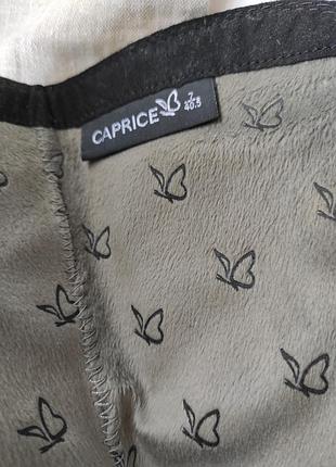 Кожаные высокие сапоги caprice, стелька 25 см 7