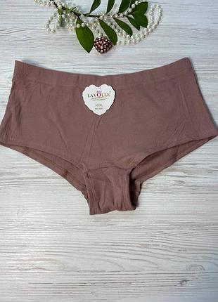 Трусики женские из хлопка в рубчик от бренда lavolle арт. 3687🎀