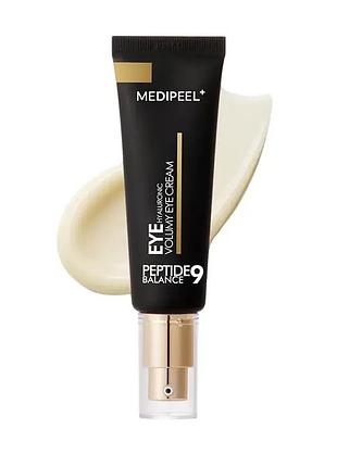 Крем для омолоджування шкіри навколо очей з пептидами medipeel peptide 9 hyaluronic volumy eye cream, 40 мл