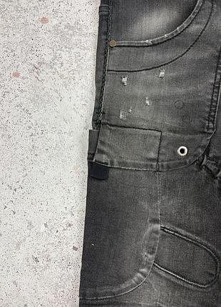 Ексклюзивні авангардні джинси high use commit designer denim made in italy 5
