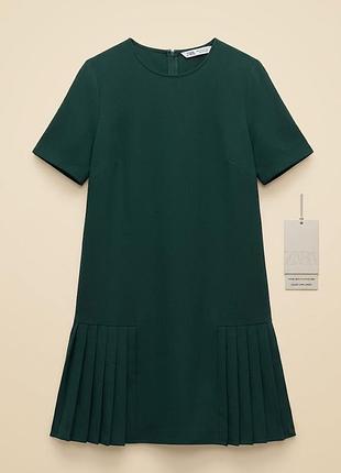 Смарагдове плаття від zara
