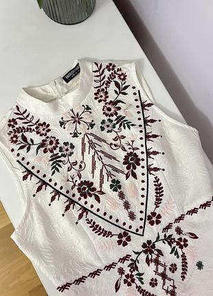 Сукня з вишивкою міні від fashion union у стилі бохо-шик 🌟
