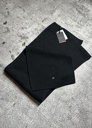 Чорний шарф tommy hilfiger