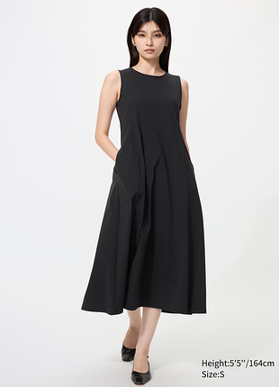 Ультра-эластичное платье airism uniqlo без рукавов бестселлер