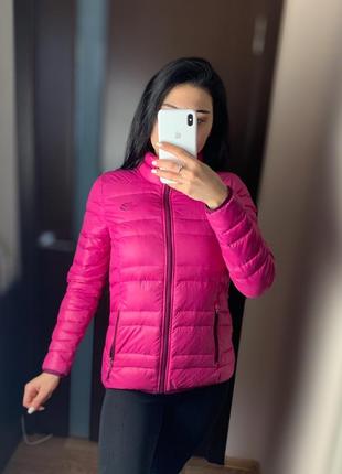 Женский микро пуховик the north face tnf дутик куртка розовая тнф