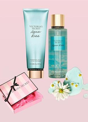Подарочный набор aqua kiss victoria's secret виктория сикрет оригинал