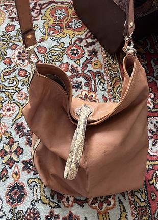 Сумка кожаная zara