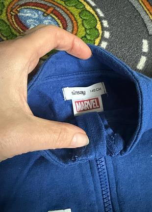 Худі marvel людина-павук синя на флісі 3