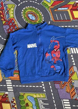Худі marvel людина-павук синя на флісі