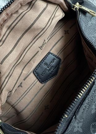 Бананка louis vuitton monogram eclipse чорна 6