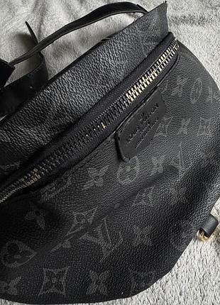 Бананка louis vuitton monogram eclipse чорна 5