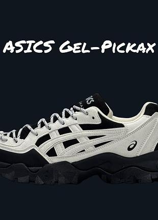 Asics gel-pickax white on black 5