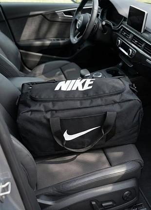 Спортивная дорожная сумка черная nike сумка мужская найк сумка в спортзал найк