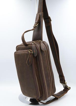 Сумка натуральная кожа leather jxy10111 d.coffee
