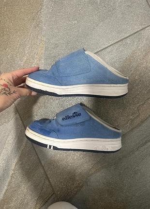 Сабо ellesse блакитні на липучці