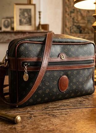 Вінтажна сумка pollini оригінал в стилі (luis vuitton.)