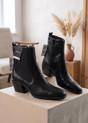 Черевики жіночі  козаки чорні ботильйони в стилі zara