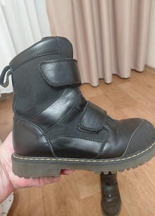 Сапоги детские р.30 б/у кожаные 3