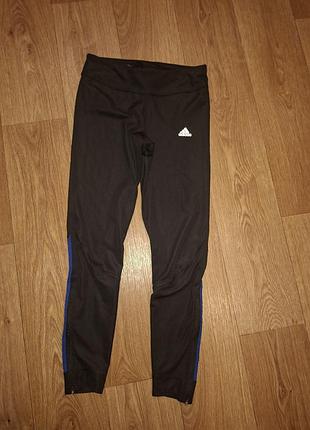 Жіночі спортивні легінси adidas climacool оригінал s с відмінний стан для спорту тренувань чорні лосіни