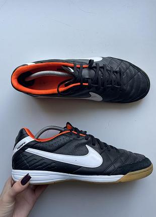 Шкіряні футзалки nike tiempo