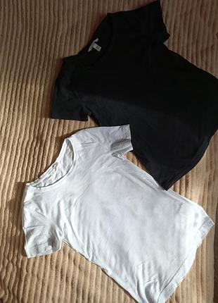 Футболки h&m базові біла та чорна розміри s та m
