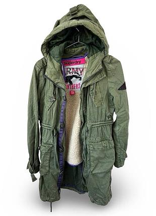 Парка superdry sherpa parka, в очень хорошем состоянии, размер women's s