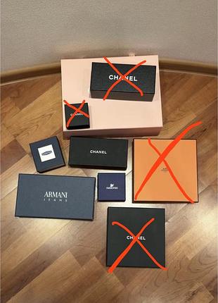 Коробки брендові chanel, armani, hermes для пакування та зберігання