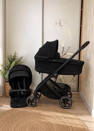 Універсальна коляска 2 в 1 cybex balios s lux moon black