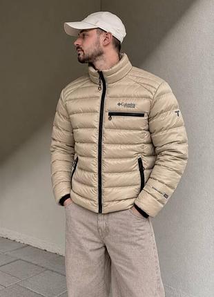 Чоловіча термо куртка columia titanium omni-heat , бежева