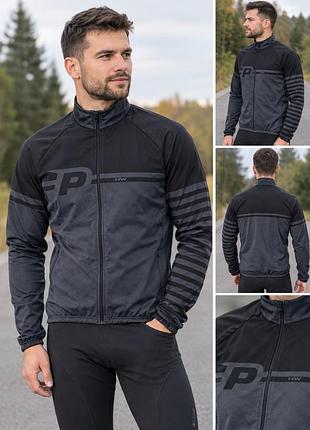 Чоловіча термо велокуртка / джерсі з довгим рукавом northwave, розмір xl / xxl