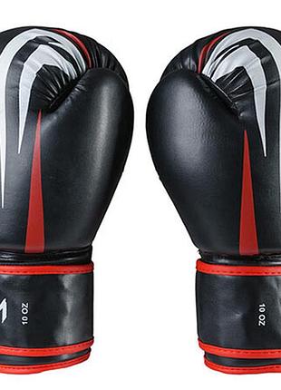 Рукавички боксерські venum 12oz чорний 2145-12bk