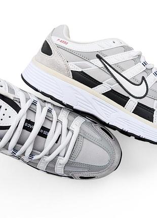 Термо кроссовки nike p-6000 серые (женские/человечи)