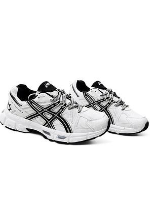 Термо кроссовки asics gel kahana 8 белые (унисекс)