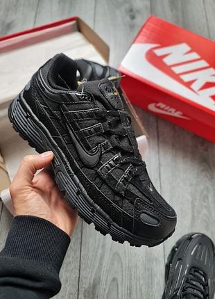 Мужские кроссовки nike p-6000 gore-tex термо black