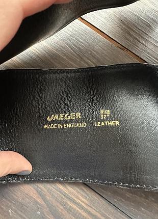 Широкий синій navy ремінь jaeger вінтаж 5