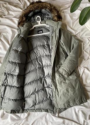 Женский пуховик - пальто  the north face arctic parka  м