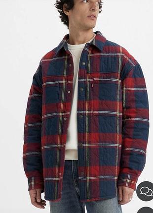 Куртка чоловіча levi's ingleside overshirt стьобана у клітинку