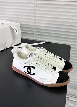 Кросівки chanel з утепленням ручна робота