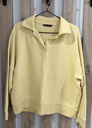 Светр-поло жіночий zara жовтий
